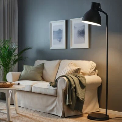ikea hektar_ dark gray lamp - Image 1 of 3