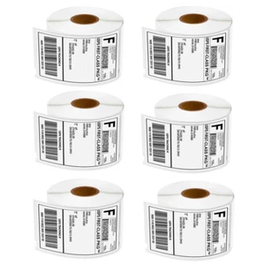 6Rolls 59mmx102mm Large White Shipping 300 Labels 30256 For Dymo LabelWriter - Picture 1 of 24