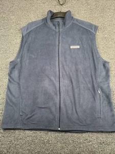 Columbia Vest Mens Size 2XL Navy Fleece Warm Comfort Wear - Picture 1 of 6
