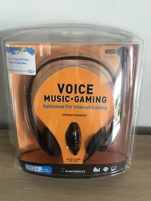 NEW Plantronics Audio 325 Stereo Headset + Voice Music Gaming - Image 1 of 2
