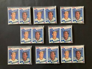 8 Complete Sets Of 1987 M&M's Star Lineup of 24 Cards (12 Panels) - 12 HOFers!