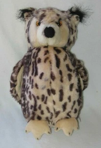 Juguete de peluche Nat & Jules Great Horned Owl marrón manchado 11" - Imagen 1 de 4