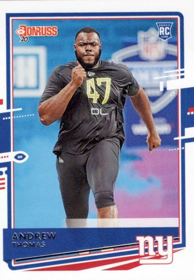 2020 Donruss Rookie RC #253 Andrew Thomas New York Giants - Image 1 of 1