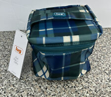 LUG  Box Top  Storage Container Flannel Plaid Navy