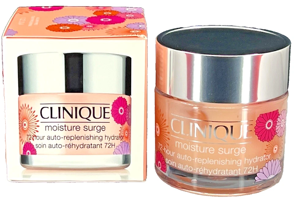 倩碧 Moisture Surge 72 小时自动补湿保湿霜 2.5 盎司 全新带盒 限量 E. — 第 1/4 张图片