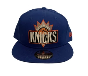 New York Knicks Hat Blue Orange Snap Back New Era 9Fifty NBA Basketball Cap - Picture 1 of 8