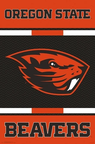 OREGON STATE UNIVERSITY BEAVERS Official NCAA Sports Team Logo 22x34 POSTER Cover