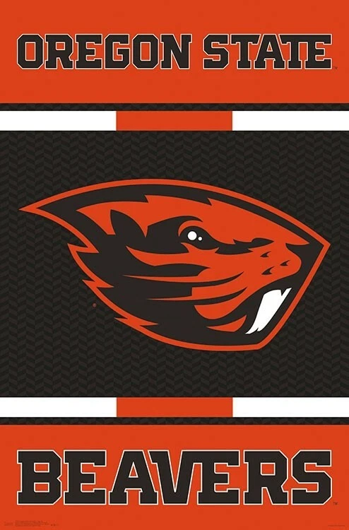 OREGON STATE UNIVERSITY BEAVERS Official NCAA Sports Team Logo 22x34 POSTER - Image 1 of 1