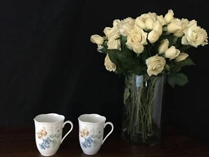 Paar Orange Schwefel Kaffee Tee Tassen Neu - Bild 1 von 5