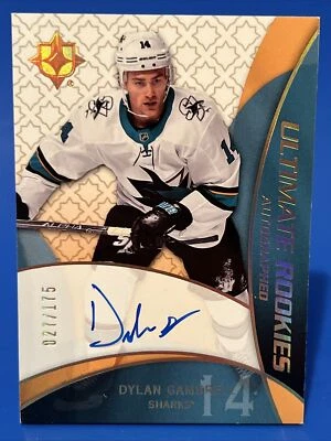 2018-19 UD Ultimate Collections Dylan Gambrell Ultimate Rookies Auto  /175 - Image 1 of 2