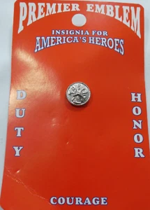 PREMIER EMBLEM 1/2" NICKLE COLOR FIRE SCRAMBLE W/ ROPE COLLAR INSIGNIA PIN - Picture 1 of 4