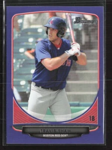2013 Bowman #BP67 Travis Shaw Prospects Purple - Picture 1 of 2