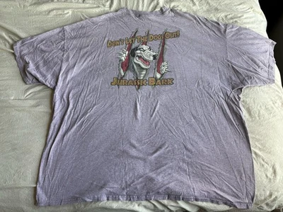 Camiseta De Colección Y2K Big Dogs Corteza Jurásica Dino Park Talla 4XL Foto 1 de 4