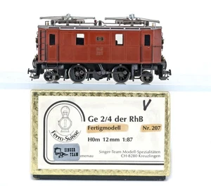 FERRO SUISSE H0m HOm 1:87 BRASS RhB Ge 2/4 Nr. 207 FERTIGMODELL Messing-modell - Picture 1 of 9