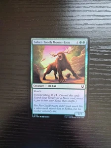 Magic The Gathering Avatar: The Last Airbender - Saber-Tooth Moose-Lion #194 - Lámina - Imagen 1 de 2
