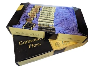 155 Violet CXC Box of 24pcs embroidery thread floss skeins (uses DMC numbers) - Picture 1 of 1
