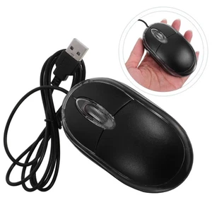 Wired Usb Mouse: 1000DPI Optical Mouse with LED Light & 1.5m Cable - Portable - Picture 1 of 12