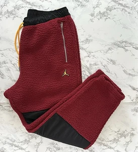 Nike Air Jordan Sherpa Fleece Jogger Pants Athletic DV1569-680 Men’s Size Large - Picture 1 of 6