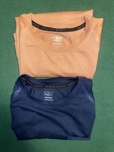 AthleticWorks Boys 2piece Shirts Mixed Media Tee XL (14/16)Short Sleeve Moisture - Picture 1 of 10