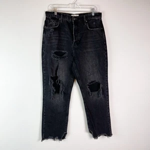 Free People Nuevo sin Etiquetas Para Mujer Negro We The Free Tapered Boggy Boyfriend Talla 32 - Imagen 1 de 8