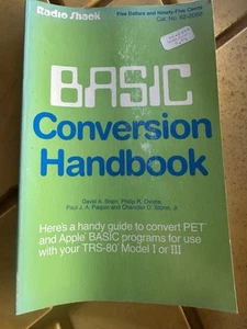 Basic Conversion Handbook For TRS 80 Apple PET Book Softcover Radio Shack - Bild 1 von 4