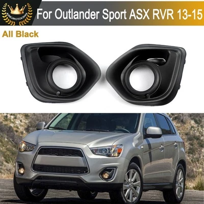 Pair Fog Light Grille Cover Fit for Mitsubishi Outlander Sport RVR ASX 2013-2015 Foto 1 de 4