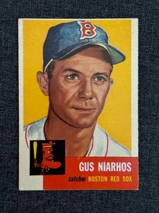 1953 TOPPS BASEBALL CARD #63 GUS NIARHOS BOSTON RED SOX EX-EXMT - Picture 1 of 2