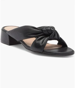 Stuart Weitzman Knot Leather Sandal Size 7 - Picture 1 of 7