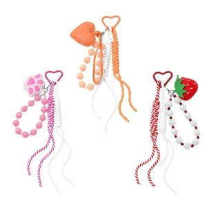 Whimsical Cats Shaped Strawberry Keychain Fashion Purse Ornament Gift - Picture 1 of 11