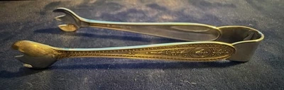 "Internacional - Pinzas de azúcar Wedgwood de plata de ley de 4"" ~ 21,9 gramos" Foto 1 de 4