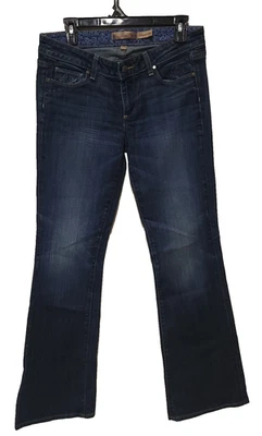 PAIGE - 'Hollywood Hills' Low BOOT Cut Blue Jeans - Women Size 29 - Made in USA - Image 1 of 4