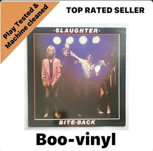 Slaughter ~ Bite Back ~ Lp Vinyl Record Punk New Wave EX / VG+ - Picture 1 of 6
