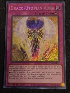 Yu-Gi-Oh! Draco-Utopian Aura POTE-EN079 Secret Rare 1st Edition NM - Picture 1 of 1