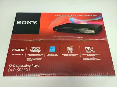 Sony DVP-SR510H Upscaling HDMI 1080p Full HD DVD Player with Remote Control 4G - Image 1 of 4