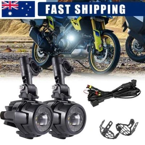 LED Auxiliary Fog Light Driving Lamps Fits For Suzuki V-Strom DL 650 850 1050 - Picture 1 of 9