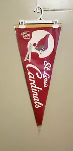 ST LOUIS CARDINALS 2 BAR NFL VINTAGE PENNANT WITH HOLDER 1/30/21 - Picture 1 of 1
