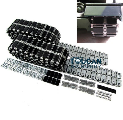 Mato 1/16 Leopard2A6 RC Tank Metal Tracks Rubber Pads MT157 HengLong - Image 1 of 4