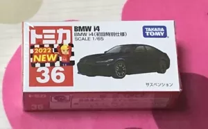 1/65 Tomica #36F BMW i4 First Edition TakaraTomy + - Picture 1 of 1