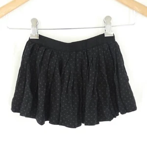 Bonpoint Girls Skirt Pleated Black Polka Dot Flared Virgin Wool Blend Size 3 Yrs - Picture 1 of 11