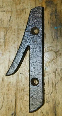 Rustic BROWN Cast Iron Metal House Numbers Street Address 4 INCH Phone #'s 1 - Image 1 of 2