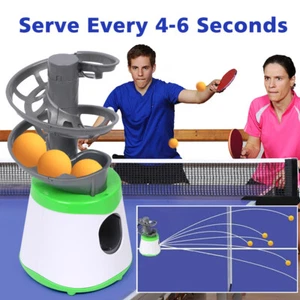 Table Tennis Robot PingPong Ball Machine Automatic Machine Exercise Green UK - Picture 1 of 13