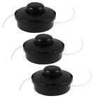 3 Pcs Nylon Brush Mower Cutting Heads for Trimmers End Lawn