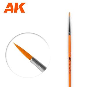 AK Interactive Size 2 Round Synthetic Hair Modeling Paint Brushes - AK604