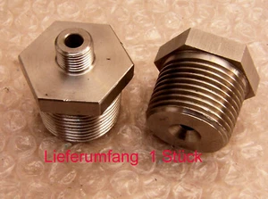 1x Fitting Reduzierstück 1" 1 Zoll auf 1/4" Zoll / Edelstahl "V2A" High End - Bild 1 von 1
