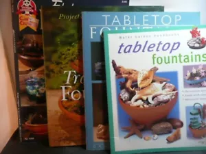 LOT OF FOUR CRAFT BOOKS MAKING TABLE TOP TRANQUILITY FOUNTAINS - Picture 1 of 5