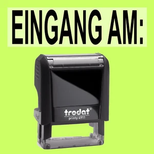 EINGANG AM Trodat Printy Schwarz 4911 Büro Stempel Kissen schwarz - Bild 1 von 1