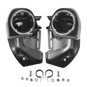 Lower Vented Leg Fairings w/ 6.5" Speaker Pod For Harley Electra Glide 1983-2013 - Picture 1 of 13