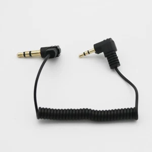 1pc 2.5mm Male to 3.5mm Male Stereo 3pole Audio Coiled Spiral Adapter Cable 60cm - Picture 1 of 7