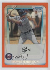 2011 Bowman Draft Chrome Prospects Orange Refractor /25 Travis Harrison #BDPP41