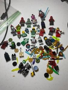 Lego Ninjago Minifigures Lot Zane, Lloyd, Richie, Weapons, Samurai, Kai - Picture 1 of 5